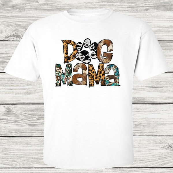 Dog Mama Country Western Style - Adult Size - SUBLIMATION TRANSFER - RTS