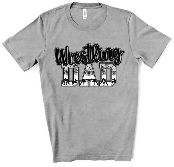 Wrestling Dad Camo Print Direct to Film Transfer - 10 to 14 Day Ship Time